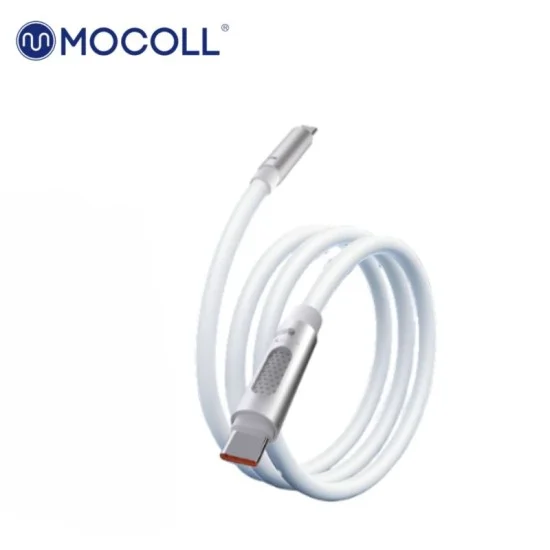 Mocol 240w 1.5m usb-c to usb-c charging cable - white